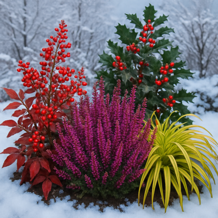 Planten die ook in de winter kleur geven